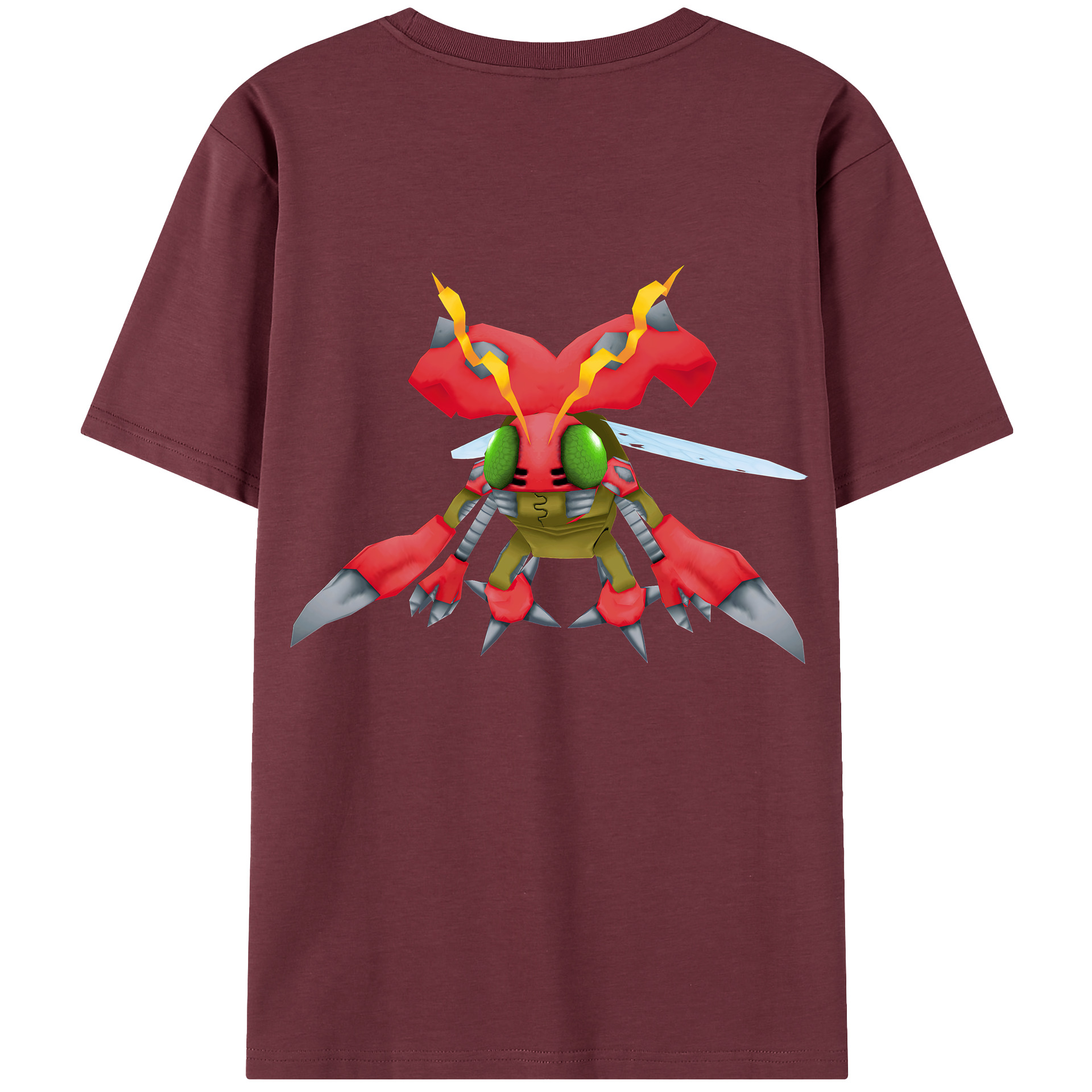 （画像用） Digimon デジタルモンスター/デジモン 綿100％半袖Tシャツ（背面プリント）